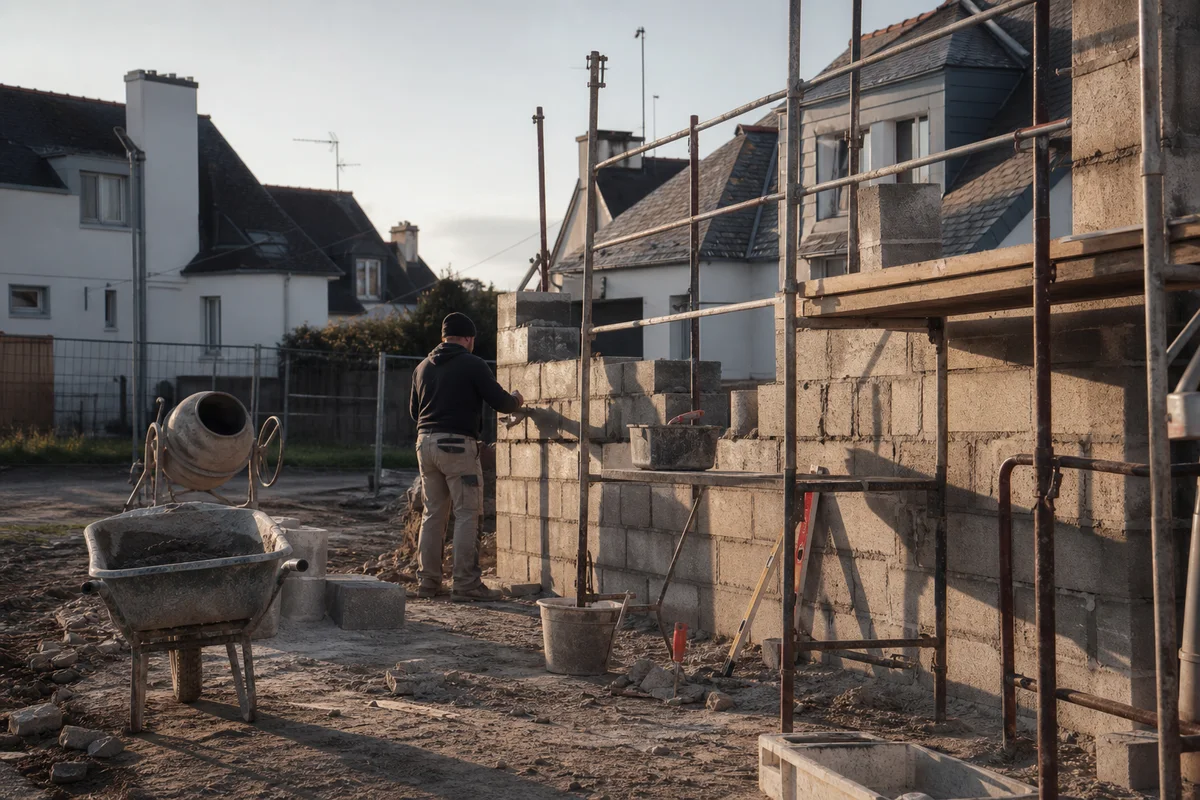 Maçonnerie extérieure à Brest — prestation